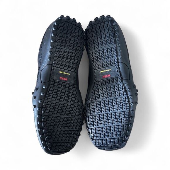 Skechers Work Mens Rockland Hooper Slip Resistant Slip-On Shoes Size 8.5 Black - Picture 9 of 11